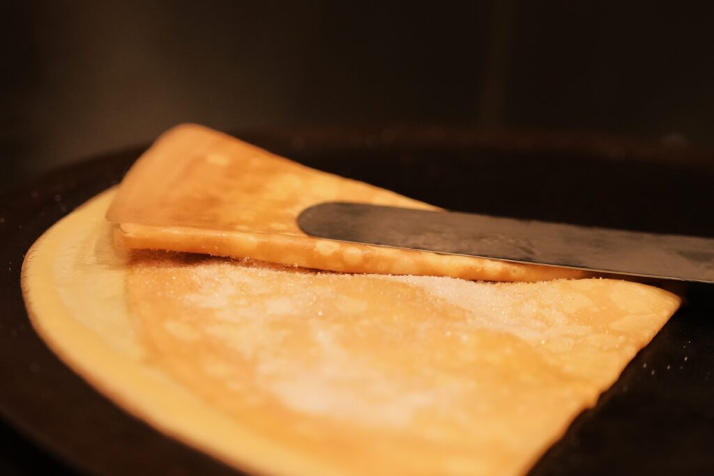 焼きたてクレープ